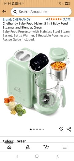 Baby food steamer and processor