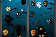 Window Stickers,moinkerin 123 Pieces Halloween Window Clings 8 Sheets Bat Spider Ghost