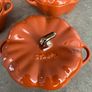 Staub pumpkin casserole dish stoneware x 4 Image 2