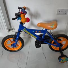 12 Inch Dinosaur Rider Bike Blue