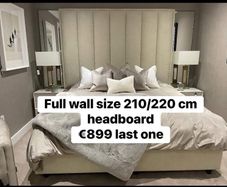 headboard full height and oversized