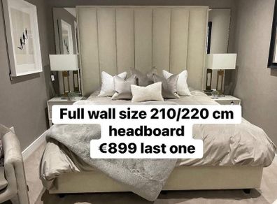 headboard full height and oversized