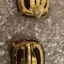 Nina Ricci gold filled clip on earrings Image 3