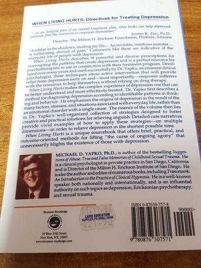 When Living Hurts: Directives For Treating Depression, Michael D. Yapko
