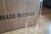 11 Clear Glass Cylinder Vases. Wedding Centrepiece Decor
