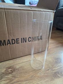 11 Clear Glass Cylinder Vases. Wedding Centrepiece Decor