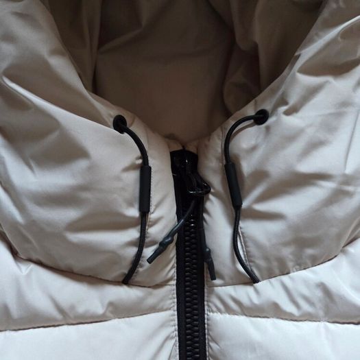 As new SUPERDRY Beige  Hooded Sports Puffer Jacket