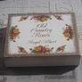 RARE Vintage ceramic Old Country Roses Place card Holders By Royal Albert. Boxed set of 4 Apricot and Pink Rose Royal Albert place card holders Image 2