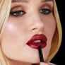 Hourglass red  lipstick in shade at night Image 5