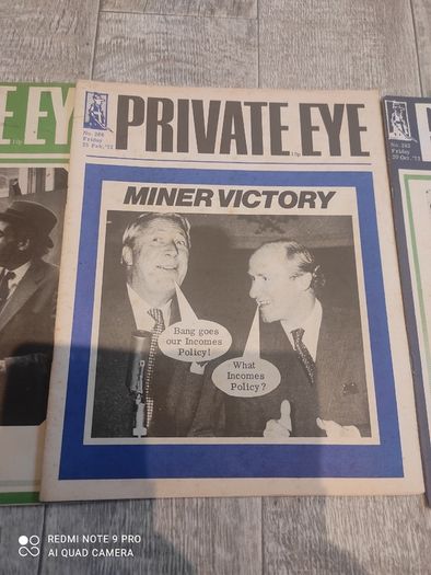 Private Eye 1972 political satire magazines