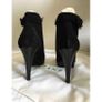 Longchamp Black Suede Platform Ankle high heel boots Image 2
