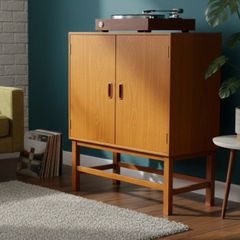 MidCentury Teak Record Cabinet