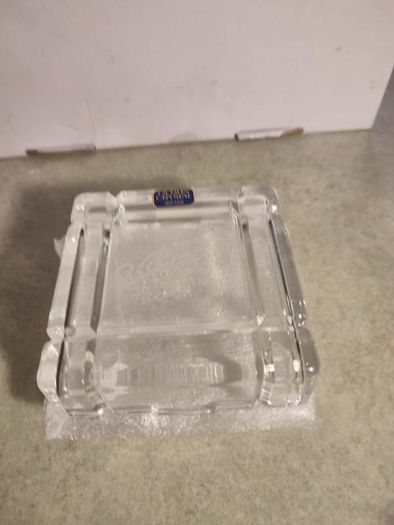 Rare find This is a 24% lead crystal box made in Italy Engraved by Dublin crystal 2000 Ireland Glass Trinket Box. Highly Collectable.