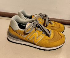 Price drop New Balance 574 Classic Yellow & Grey | Size US 5.5 / UK 5 / EUR 38