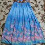 Ladies designer 3D skirt blue floral as new Image 3