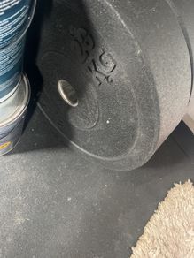 Olympics barbel and bumper plates