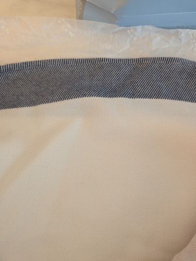Newbridge Blue Ombre Merino Yarn Cape made in Avoca Mill
