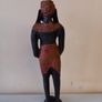 2 Vintage Wooden Handmade African Tridal Figures Image 7