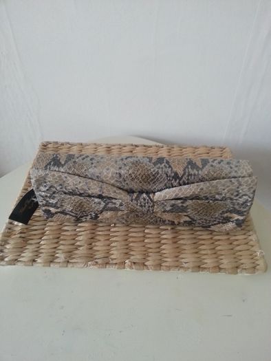 Mock Croc Clutch