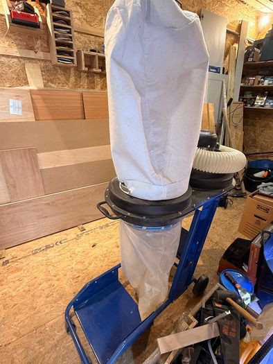 KATSU Tools 550W Wood Chip Dust Extractor 65L, Portable Workshop Dust Collector with Heavy Duty Bag, 2900RPM Suction System for Woodworking, Sawdust & Chip Removal