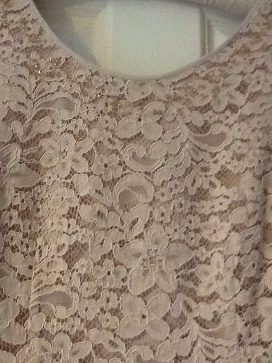 Stunning Jacques Vert dusty pink lace dress