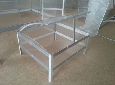 Mini greenhouse polycarbonate cold frame