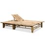 2-Person Sun Lounger Bamboo Image 2