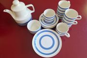 Vintage Blue &amp; White Carrigaline Pottery Set