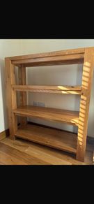 solid oak shelf unit