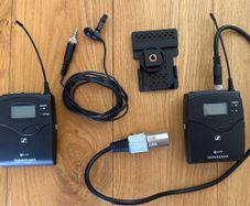 Sennheiser ewG4 lapel mic. Tx and Rx.
