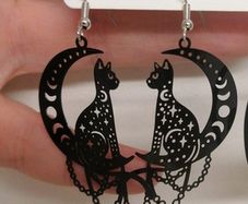 Crescent Moon Earrings - nice gift + other lovely earrings available