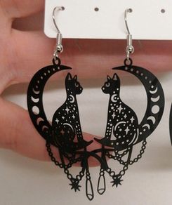 Crescent Moon Earrings - nice gift + other lovely earrings available