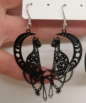 Crescent Moon Earrings - nice gift + other lovely earrings available