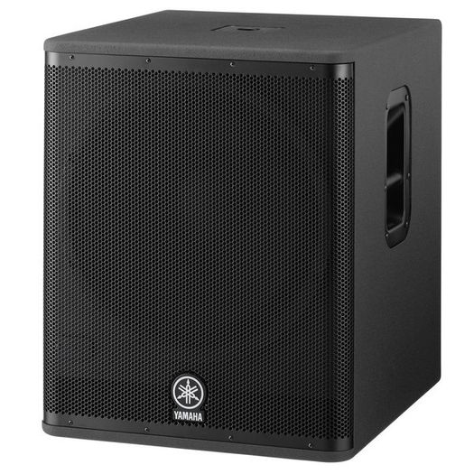 Yamaha DSR118 active subs pair with covers