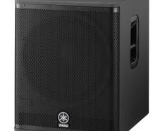 Yamaha DSR118 active subs pair with covers