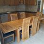 Solid Oak Extendable Dining Table & 6 Solid Oak Chairs Image 4