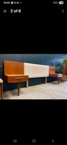 g plan headboard mid-century