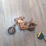 wooden motorbike ornament Image 3