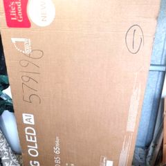 Original LG 65 Inch OLED TV Box with Internal Packaging OLED65B5 Perfect for Moving