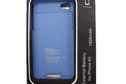 1900mah Power Charger External Mobile Battery Case Cover For Apple iPhone 4 4S