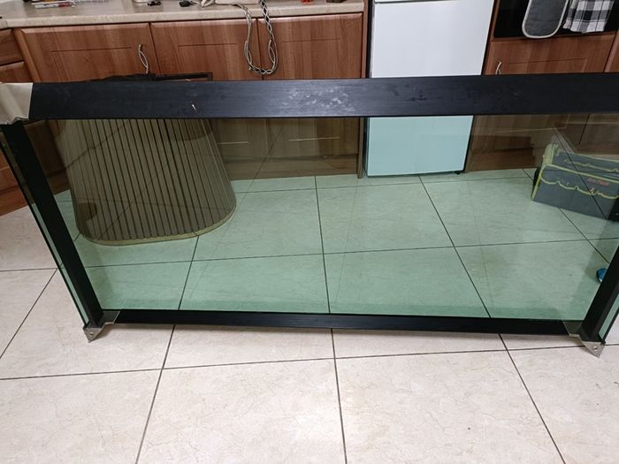 Glass dining table
