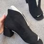 Stunning Black Brand New Never worn UK7 (EUR41) (Wide Fit) Hardware Shoe Boots From Next Image 5