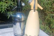 2 X Vintage Metal Soda Syphons