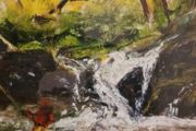 oil on board painting