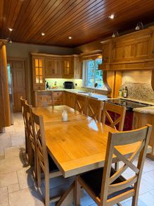Solid Oak Kitchen Table & Chairs