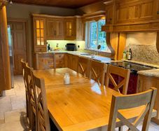 Solid Oak Kitchen Table & Chairs
