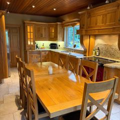 Solid Oak Kitchen Table & Chairs