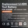 20v 3.0mah Dewalt drill tool replacement battery Image 2