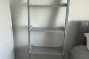 shelves wooden wall supported