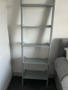 shelves wooden wall supported